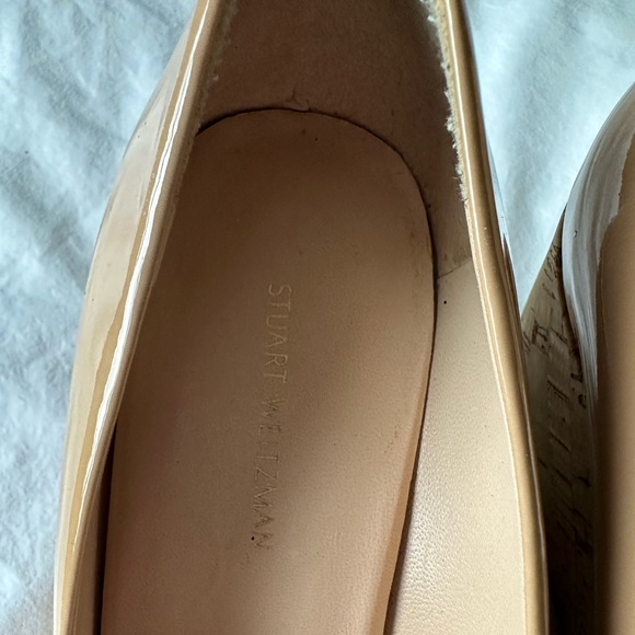 Stuart Weitzman Size 8 Peep Toe Patent Wedges - Picture 4 of 11